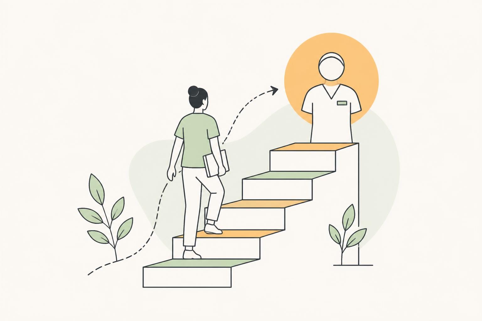 Illustration zum Beitrag: Pflichtbewusst – Fort- und Weiterbildung in Pflegeberufen