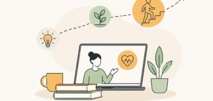 Illustration zum Beitrag: Online-Lernen
