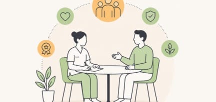 Illustration zum Beitrag: Mitarbeitergespräche