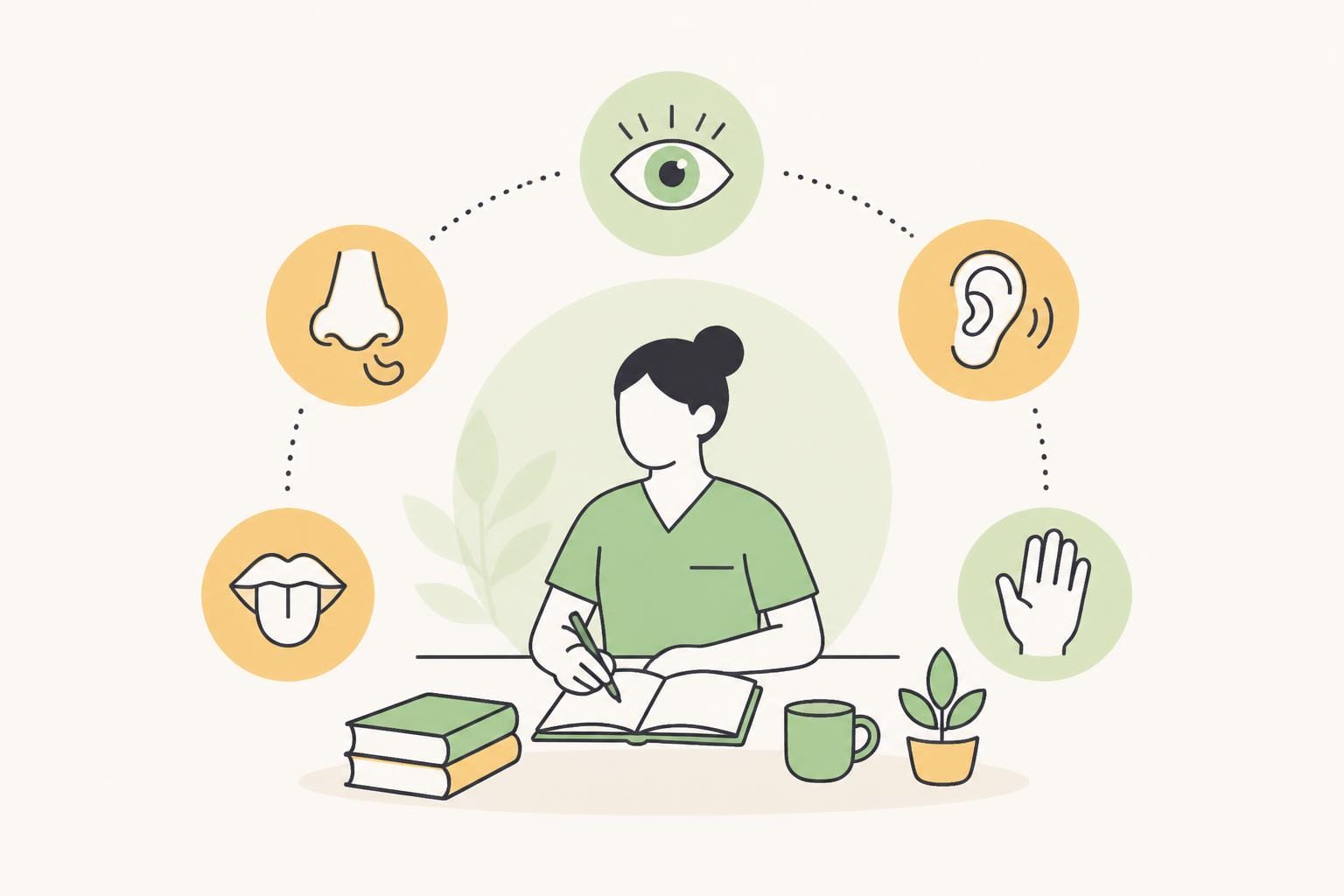 Illustration zum Beitrag: Nutze alle Sinne um Lernstrategien zu entwickeln