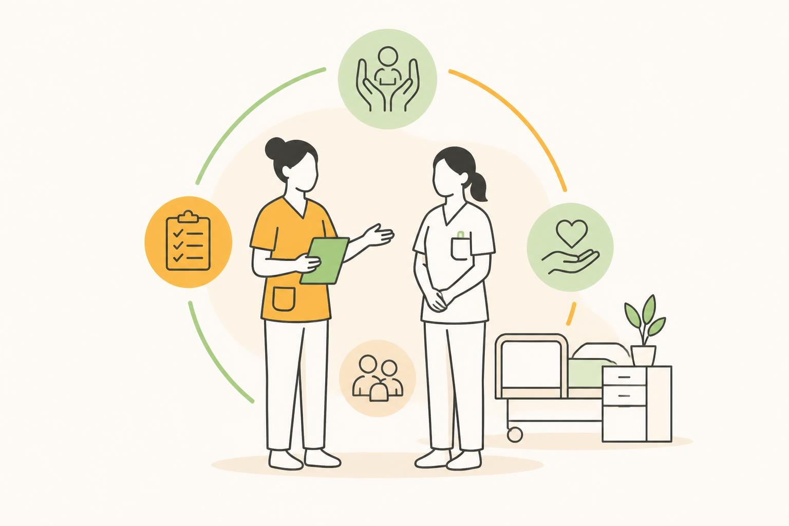 Illustration zum Beitrag: SchülerInnenanleitung in der Pflegeausbildung Teil 2