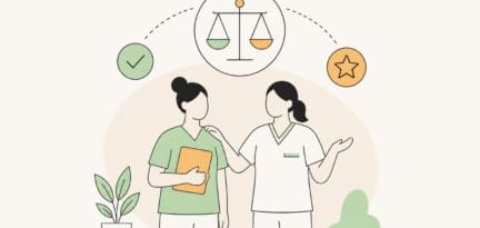 Illustration zum Beitrag: Beurteilen / Bewerten in der Pflegeausbildung