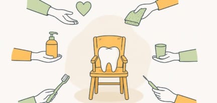 Illustration zum Beitrag: Mundpflege: Das Stiefkind in der Pflege“- Das eigene Handeln hinterfragen