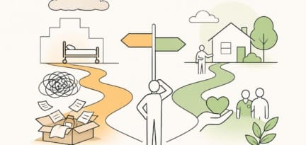 Illustration zum Beitrag: Entlassmanagement – Fluch und Segen zugleich