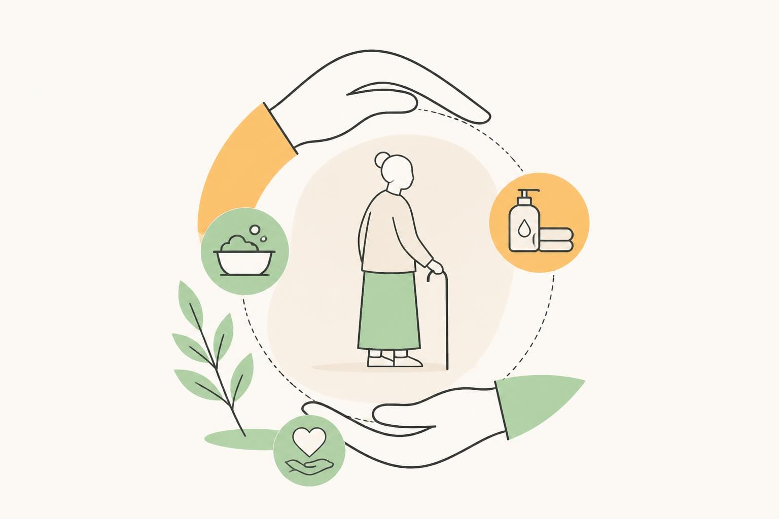 Illustration zum Beitrag: Hart aber fair – Waschen, pflegen, trösten – wer kümmert sich um uns, wenn wir alt sind?