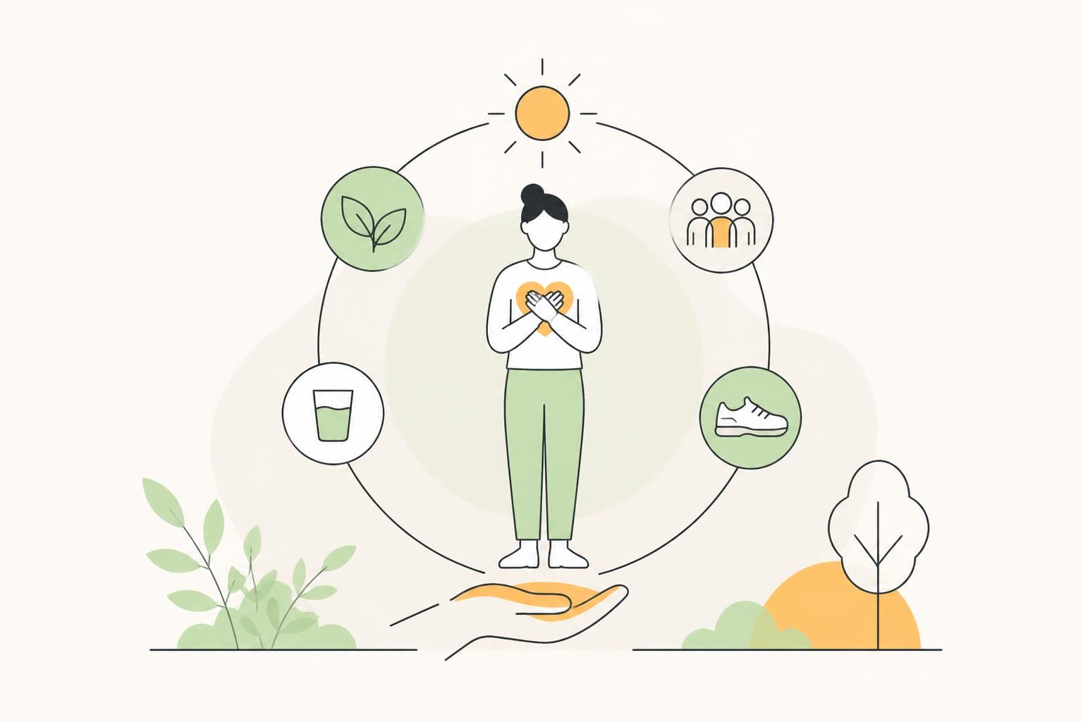 Illustration zum Beitrag: Betriebliche Gesundheitsförderung – mehr als ergonomische Sitzmöbel