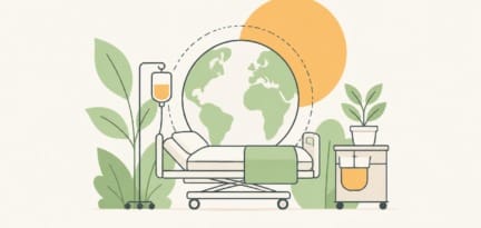 Illustration zum Beitrag: Nachhaltigkeit in der Pflege – ein vergessenes Thema