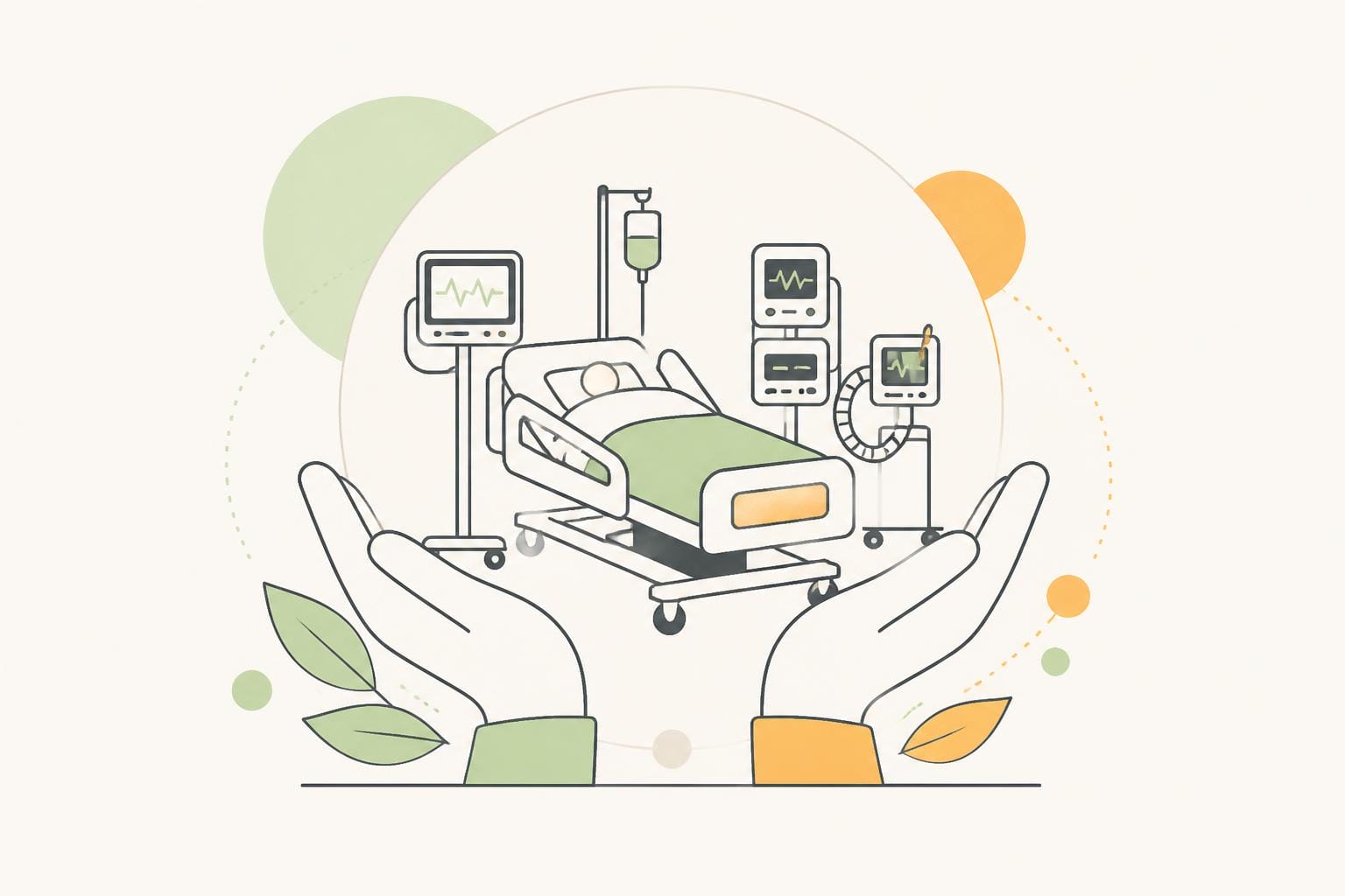 Illustration zum Beitrag: Situation der Intensivpflege in deutschen Krankenhäusern