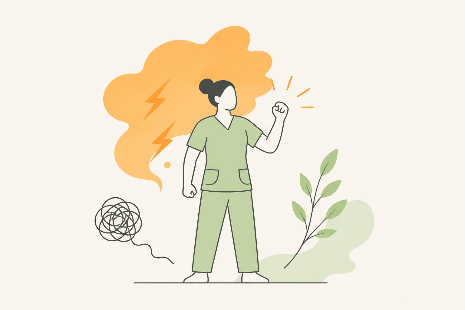 Illustration zum Beitrag: Die Wut der Pflegenden – Gastartikel von Doris Gruber