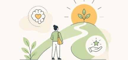Illustration zum Beitrag: Mindset für den Start in einen Fernlehrgang – Blogreihe
