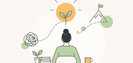 Illustration zum Beitrag: Mindset für den Start in einen Fernlehrgang – Blogreihe