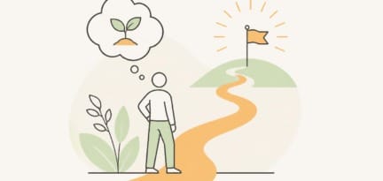 Illustration zum Beitrag: Mindset für den Start in einen Fernlehrgang – Blogreihe