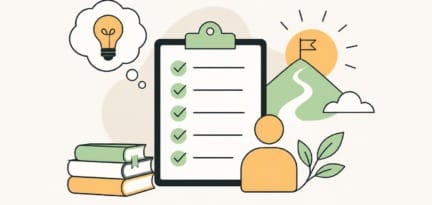 Illustration zum Beitrag: Mindset für den Start in einen Fernlehrgang – Checkliste