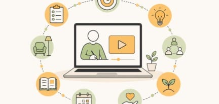 Illustration zum Beitrag: 10 effektive Prinzipien für das Online Lernen