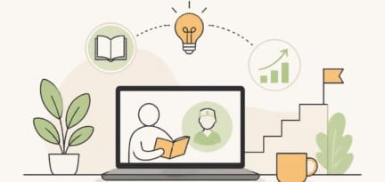 Illustration zum Beitrag: Blogbeitrag zum Thema: Das Geheimnis über Online lernen