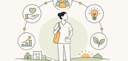 Illustration zum Beitrag: Ratgeber zum Thema: 5 gute Gründe, warum die Zukunft Pflegefachkräften gehört