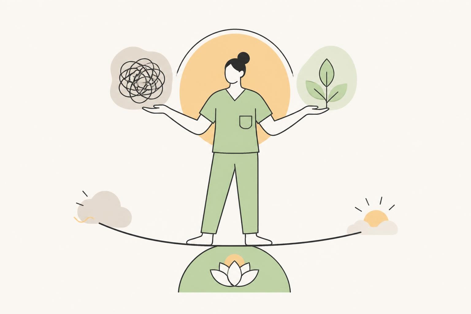 Illustration zum Beitrag: Stressmanagement für Pflegende-ein Erfahrungsbericht in anderem Sinne