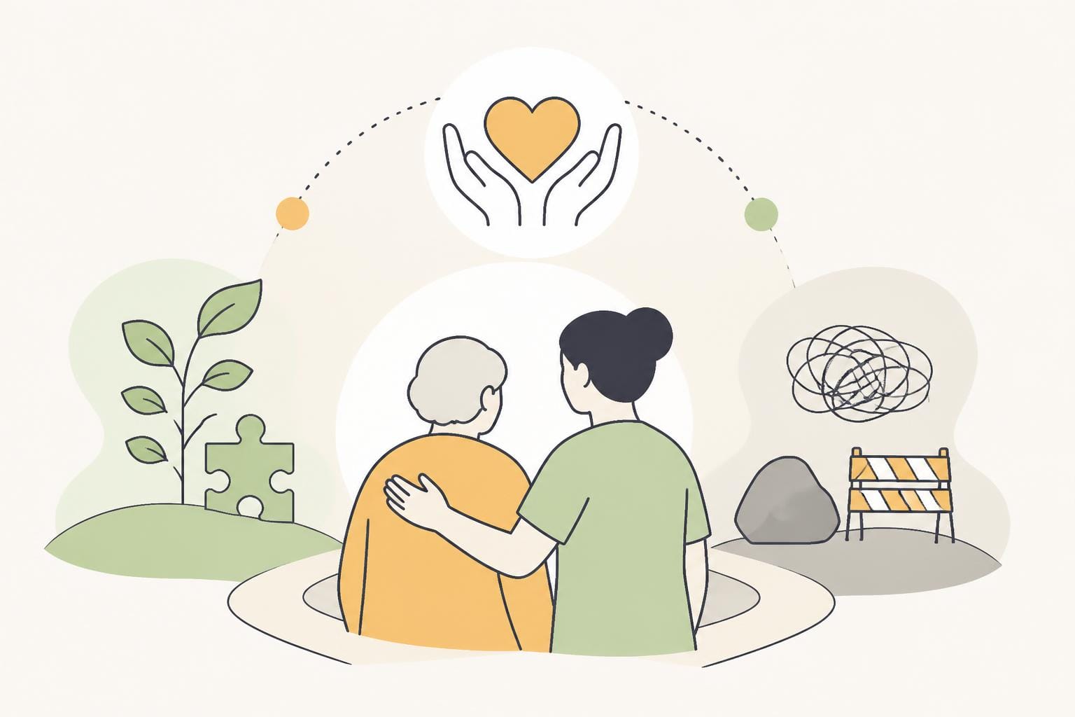 Illustration zum Beitrag: Der neue Expertenstandard „Beziehungsgestaltung in der Pflege von Menschen mit Demenz“ -Stärken und Hürden