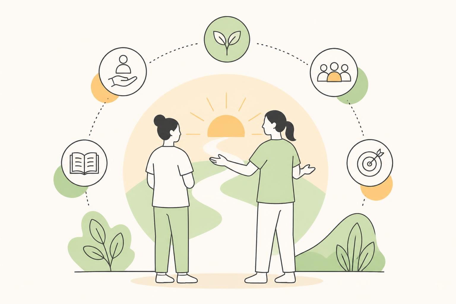 Illustration zum Beitrag: Praxisanleitung sein in der generalistischen Pflegeausbildung – Ein Blick nach Vorne