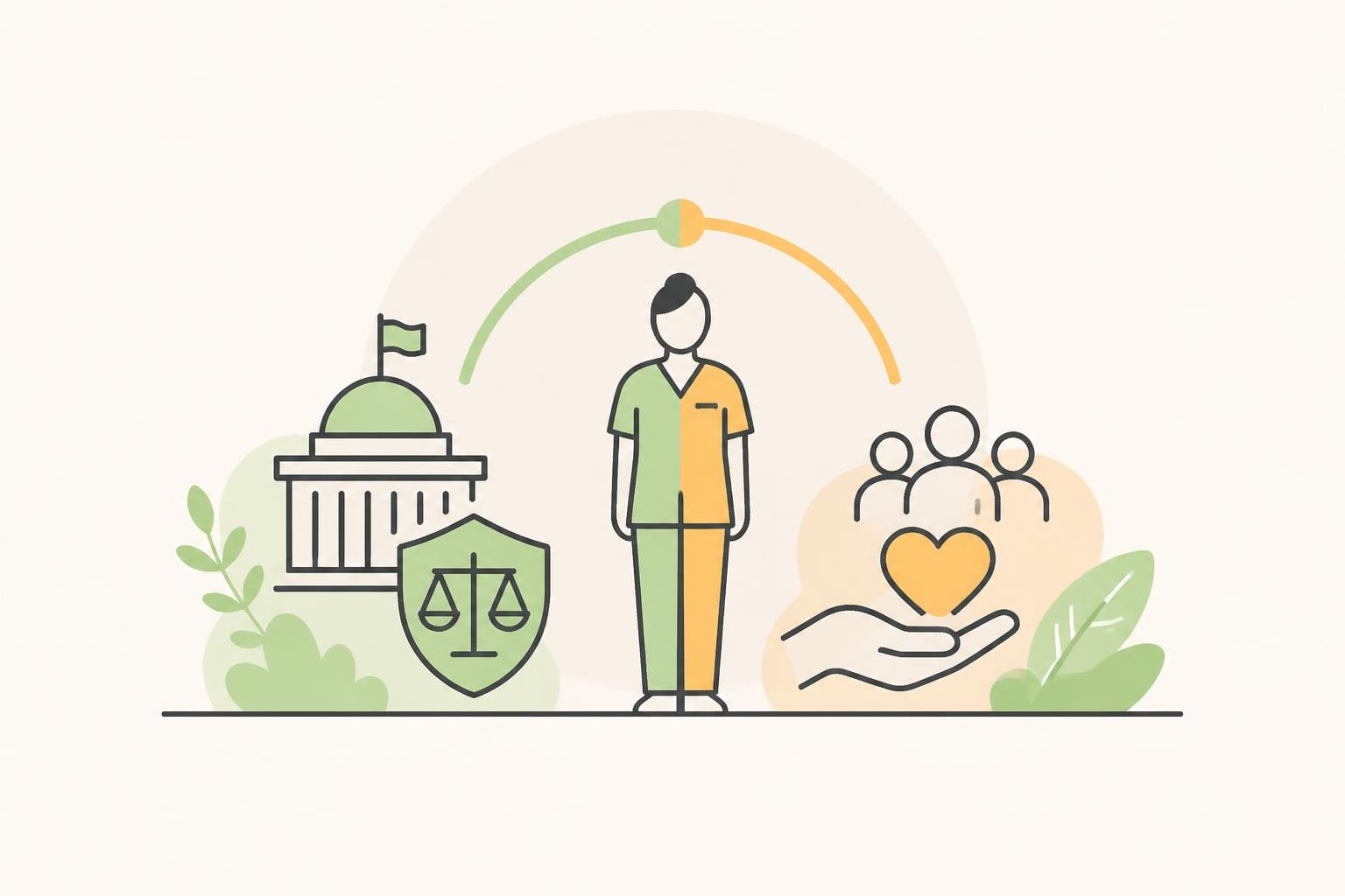 Illustration zum Beitrag: Pflegefachmann/Pflegefachfrau ab 2020 – Überblick in Kürze