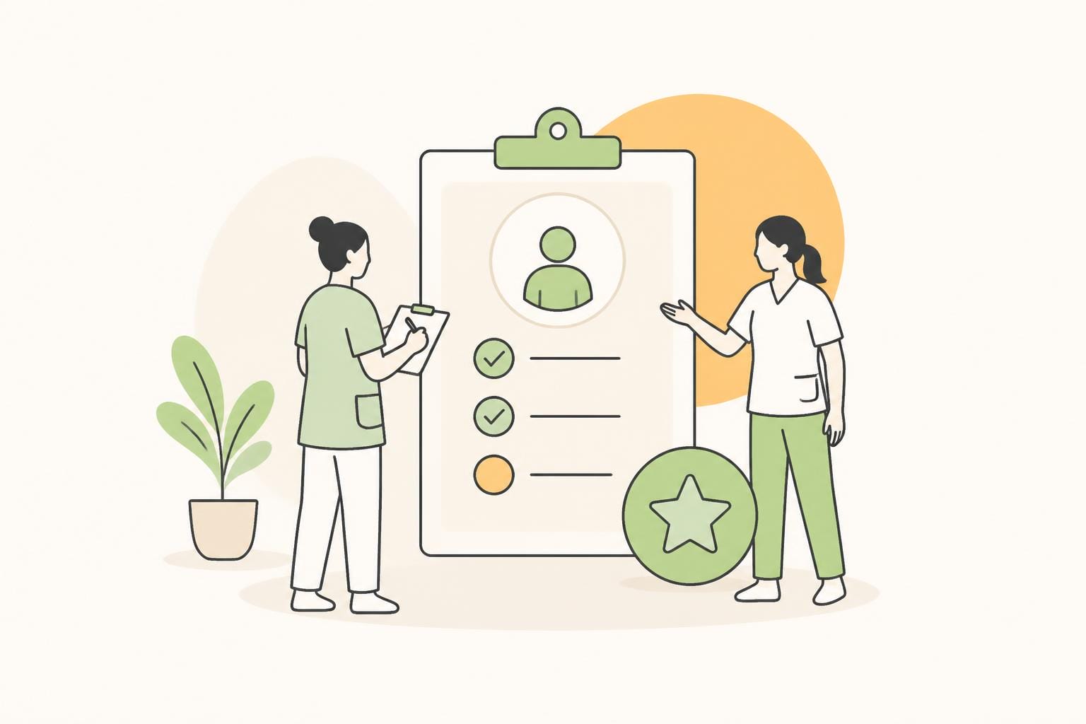 Illustration zum Beitrag: Praxisanleiterausbildung Teil 5: „Die Beurteilung“