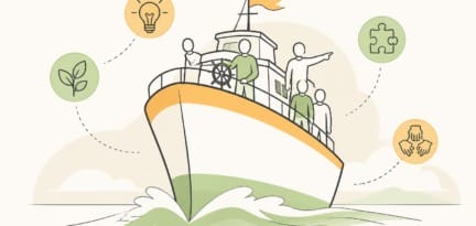 Illustration zum Beitrag: Volle Kraft voraus – wie Sie den Lerntransfer im eigenen Unternehmen sichern