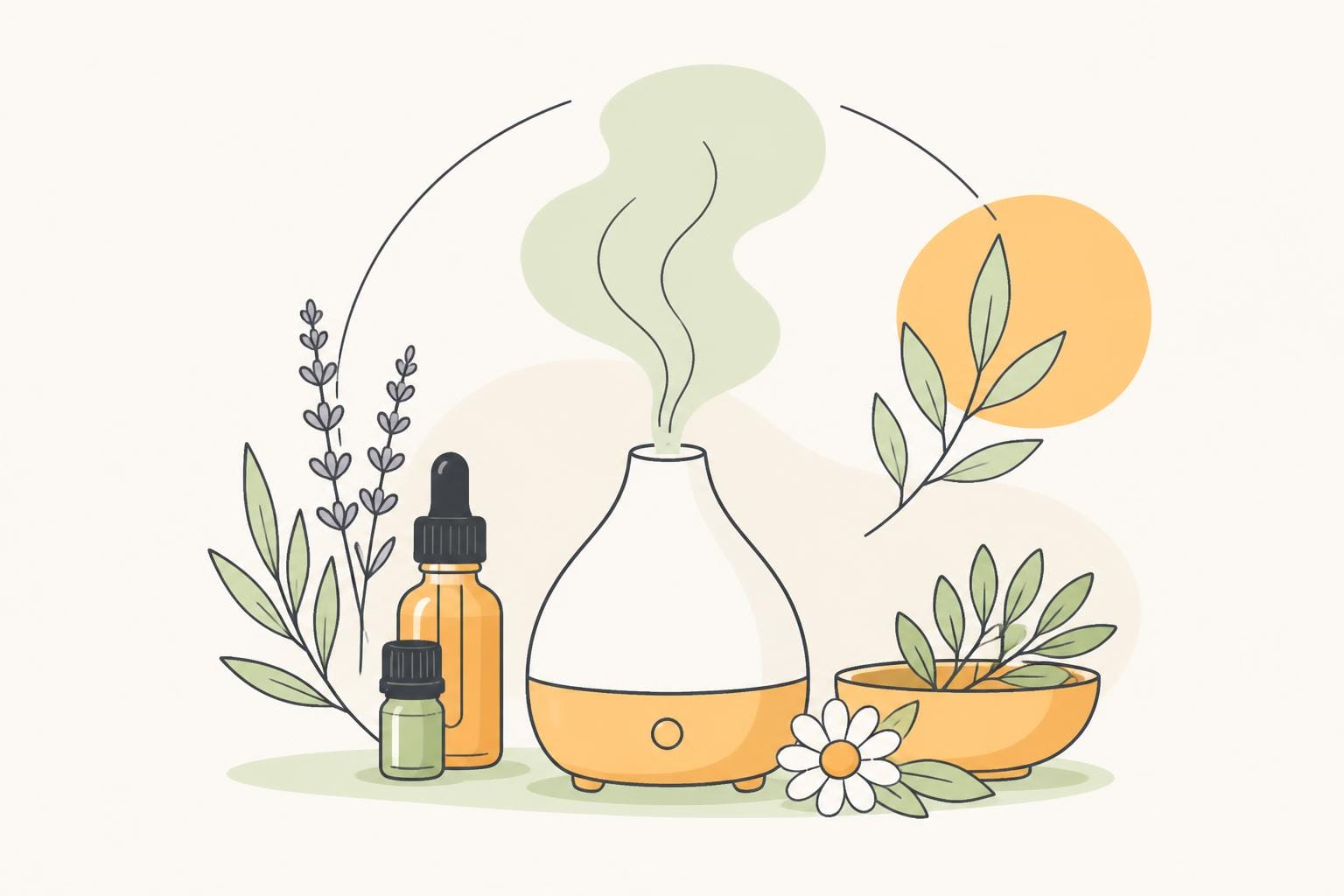 Illustration zum Beitrag: Aromatherapie im Alltag anwenden