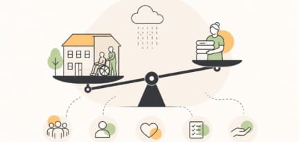 Illustration zum Beitrag: Herausforderungen der stationären Pflege