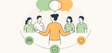 Illustration zum Beitrag: Kommunikation in der Leitungsebene