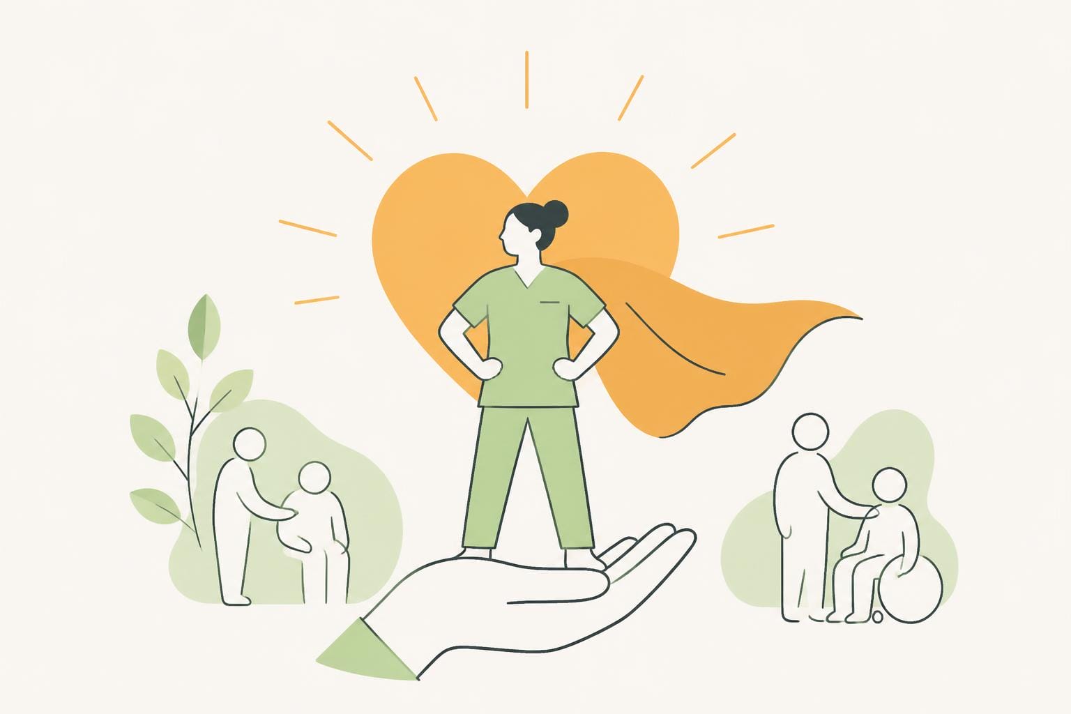 Illustration zum Beitrag: Berufsstolz – kein Fremdwort (mehr) für die Pflege?!