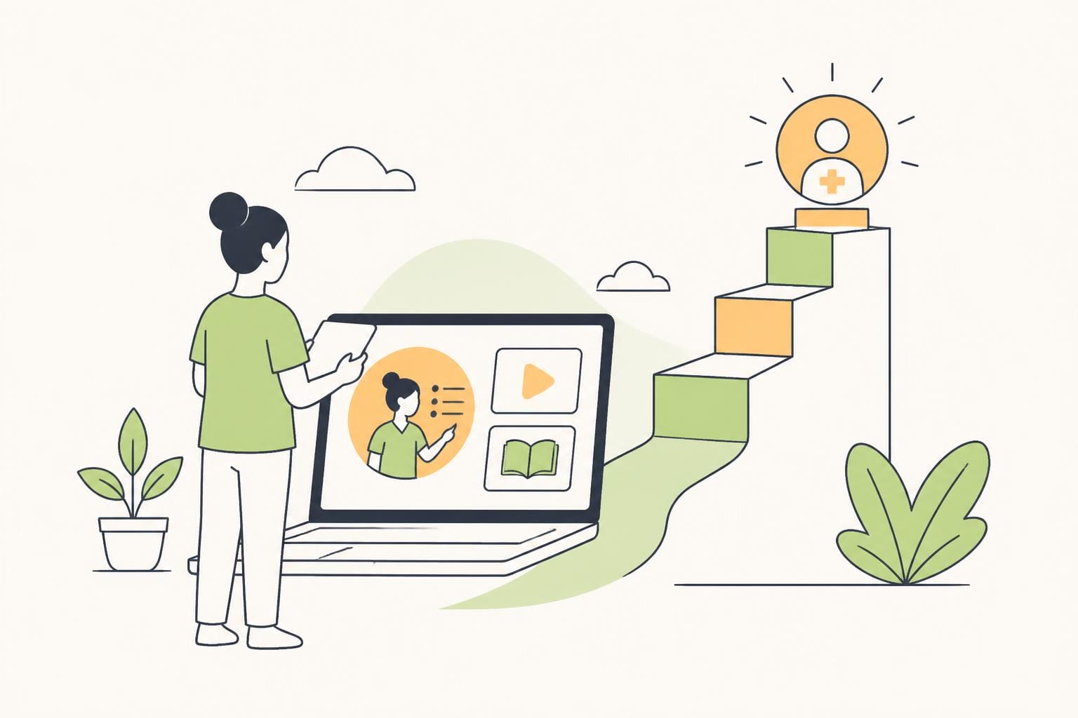 Illustration zum Beitrag: Lernen im digitalen Zeitalter