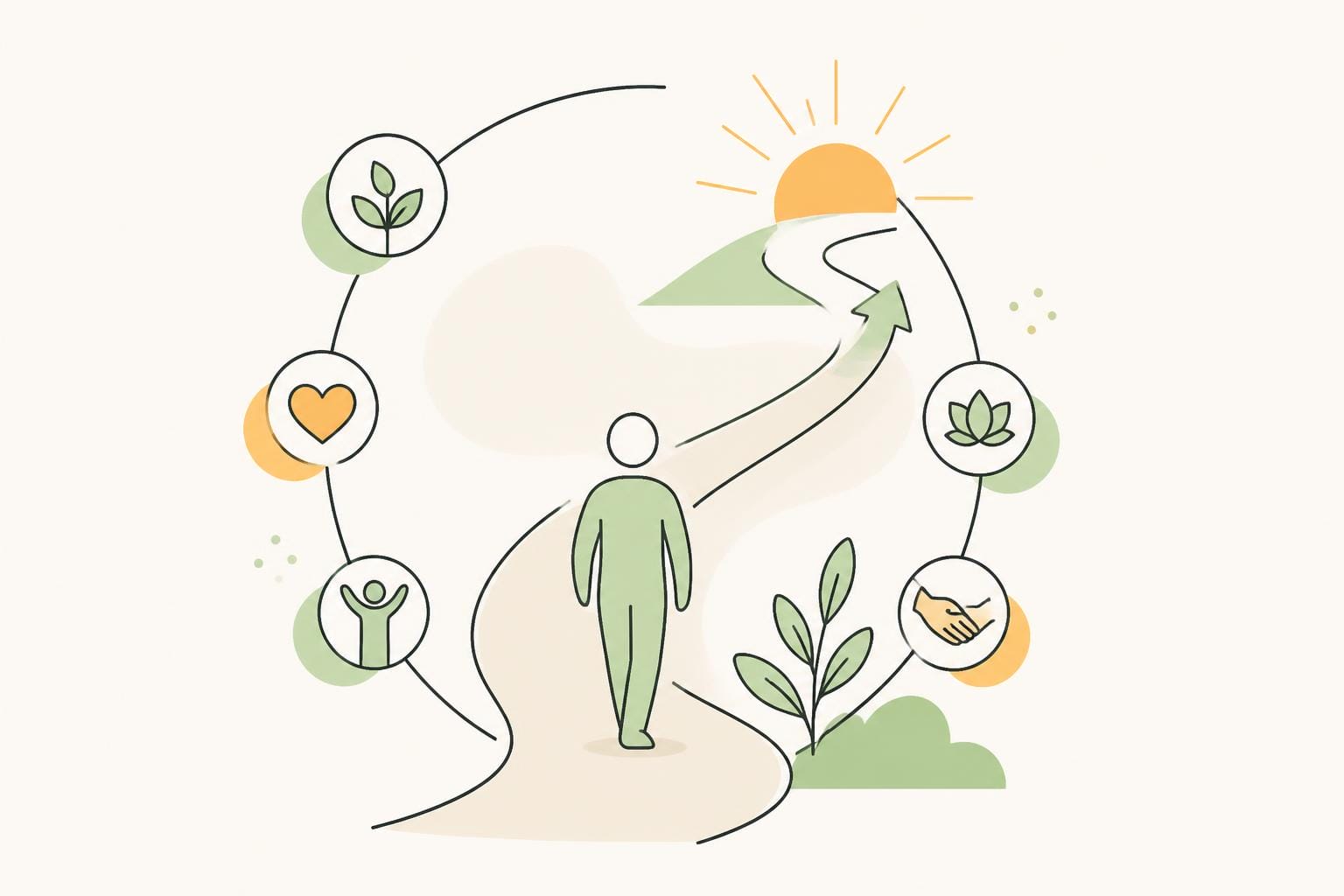 Illustration zum Beitrag: Gesundheit als Lebensprojekt – Die Dynamik der Salutogenese