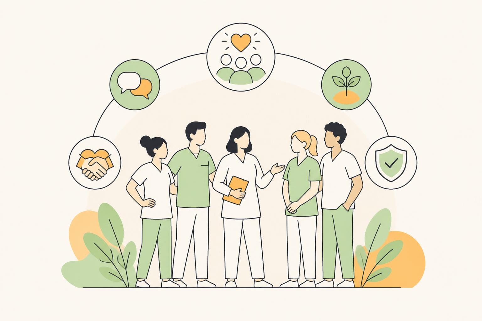Illustration zum Beitrag: 5 Tipps wie man das Betriebsklima verbessert