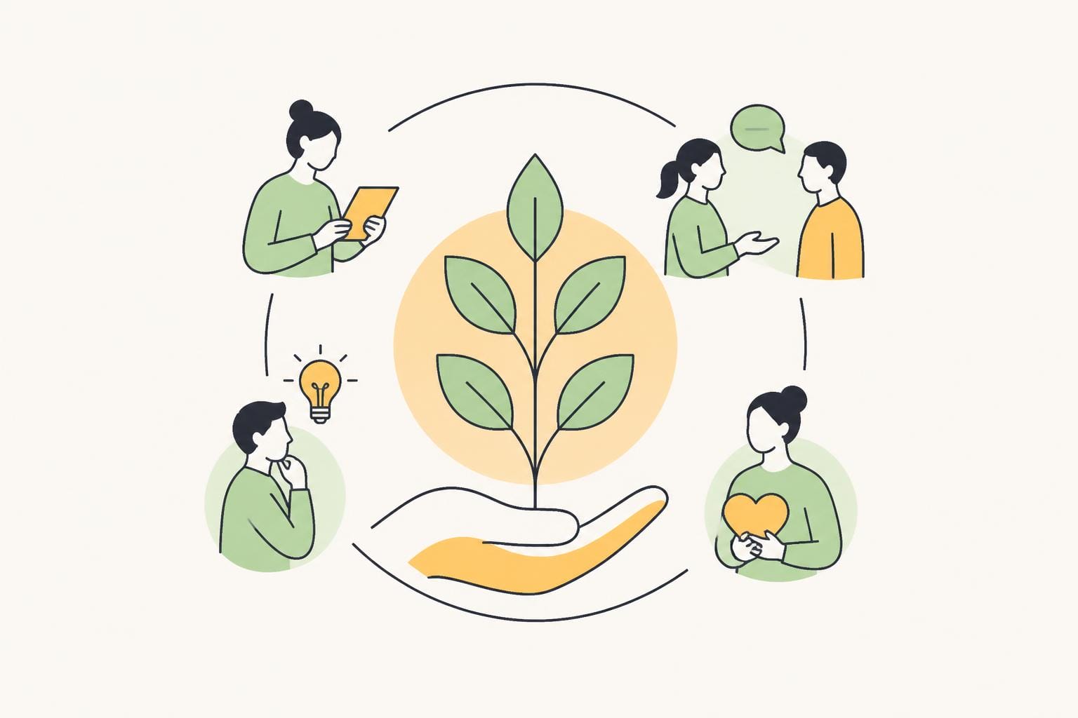 Illustration zum Beitrag: Lernkultur in Pflegeeinrichtungen proaktiv gestalten