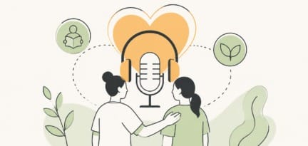 Illustration zum Beitrag: Podcast „Ausbildung liegt mir am Herzen“