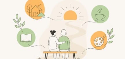 Illustration zum Beitrag: Die Bedeutung von Biographiearbeit und der Sinnerfüllung in der psychiatrischen Langzeitpflege