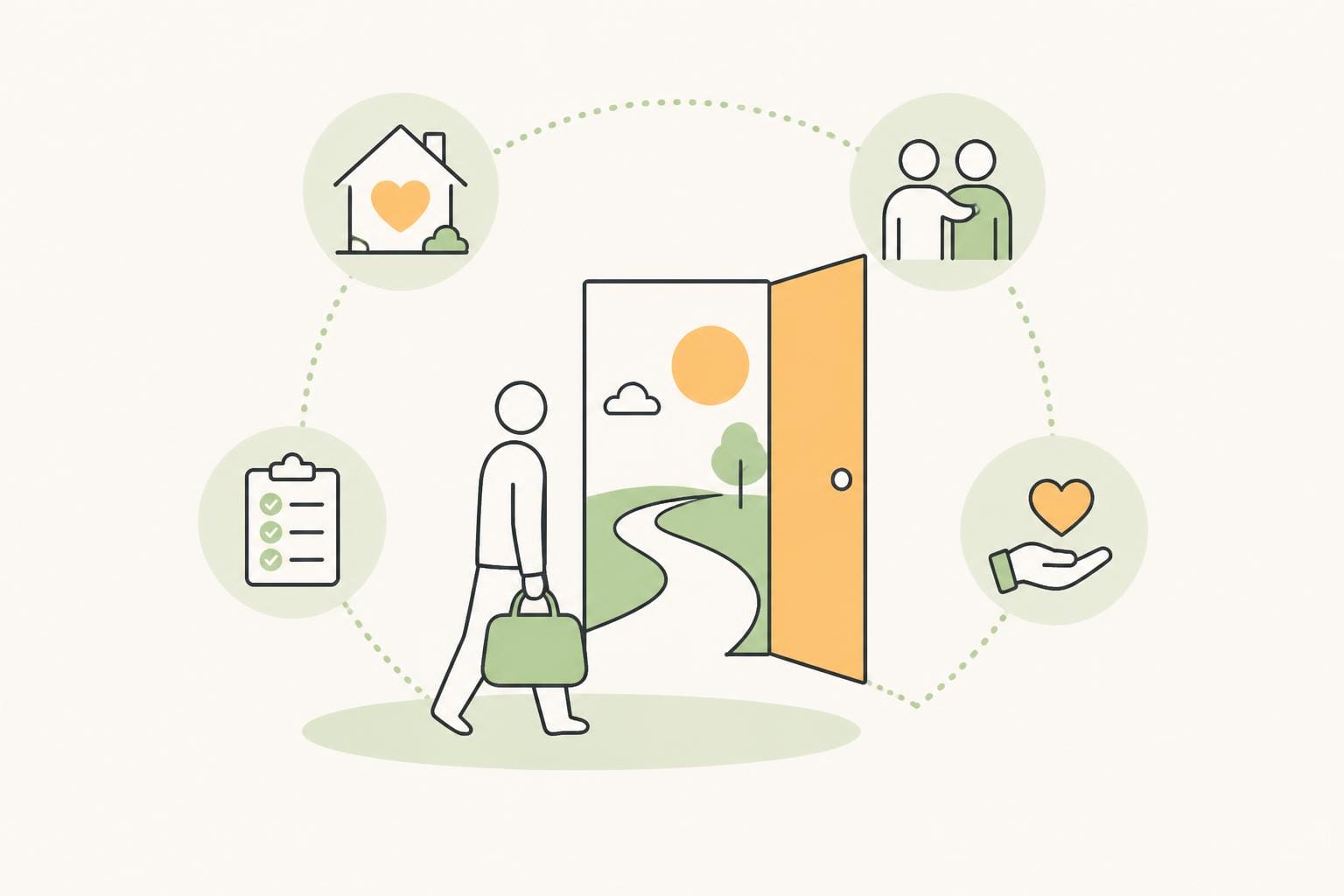 Illustration zum Beitrag: Entlassungsmanagement