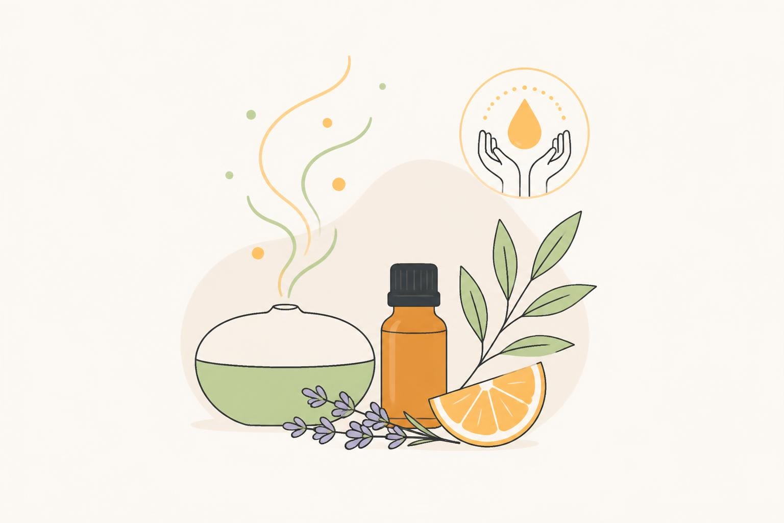 Illustration zum Beitrag: Ätherische Öle für den Alltag und die Pflege