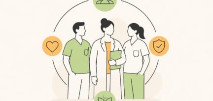 Illustration zum Beitrag: Im Team für die Gesundheit stark machen