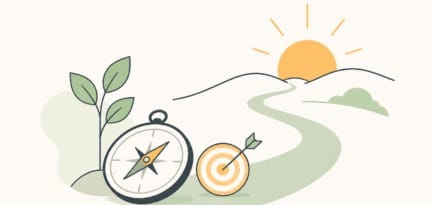 Illustration zum Beitrag: Persönliche Ziele und Sinn finden – Jahreswechsel gestalten