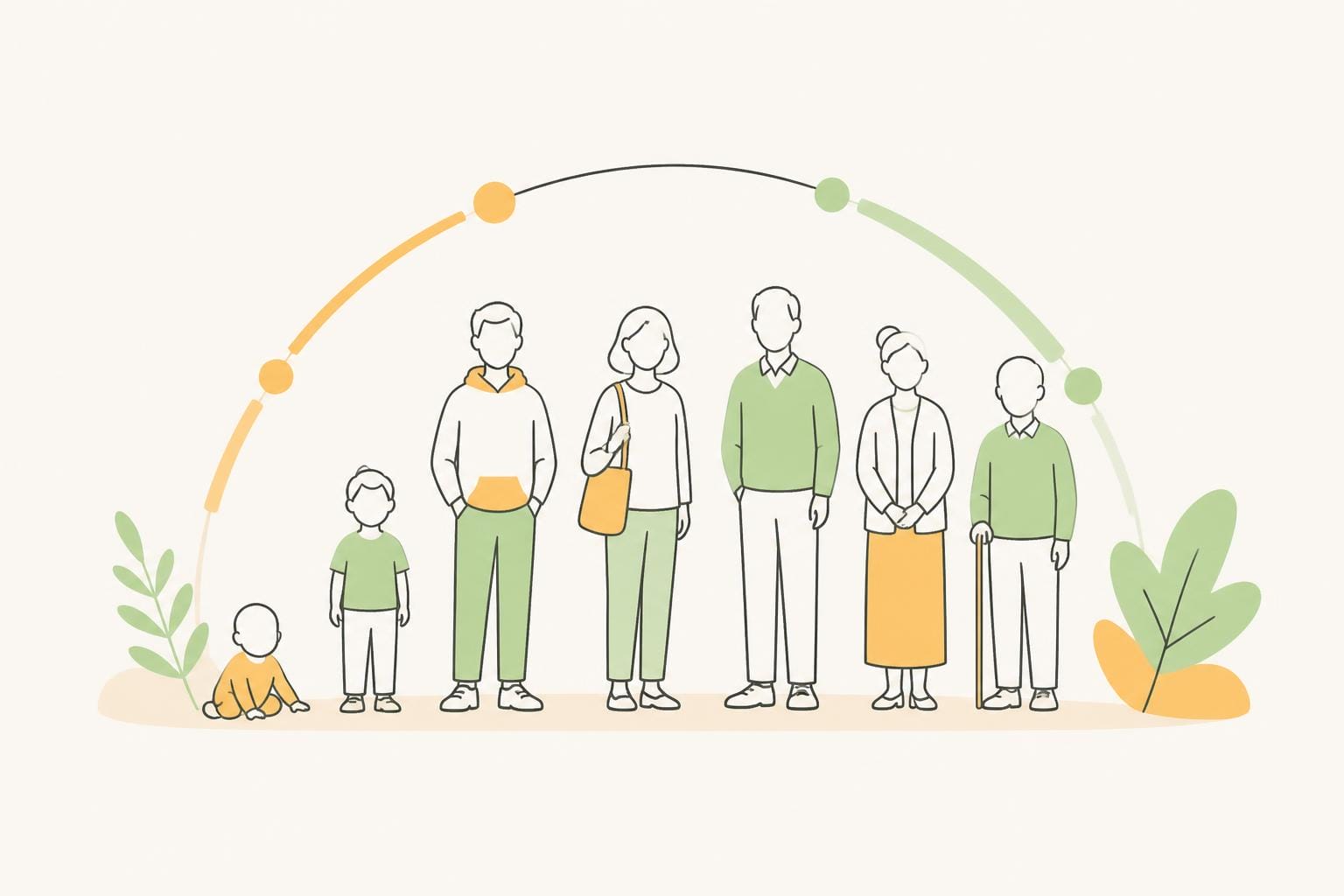 Illustration zum Beitrag: Von Babyboom bis Generation Z – Generationen und ihre Besonderheiten (Teil 1)