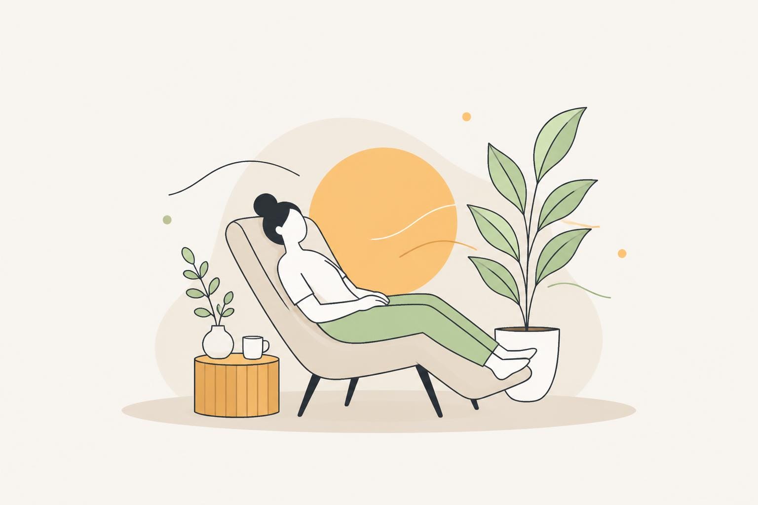 Illustration zum Beitrag: Pure Entspannung – Einfach mal nichts tun