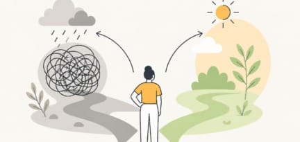 Illustration zum Beitrag: Mindset im Alltag – Was kann ich an meiner Situation ändern?