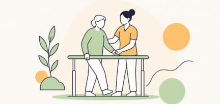 Illustration zum Beitrag: BewohnerInnen wieder fit machen