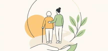 Illustration zum Beitrag: Was sind wir unseren Eltern schuldig? – Pflegende Angehörige