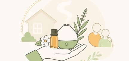 Illustration zum Beitrag: Aromatherapie für zu Pflegende und Angehörige in der häuslichen Pflege