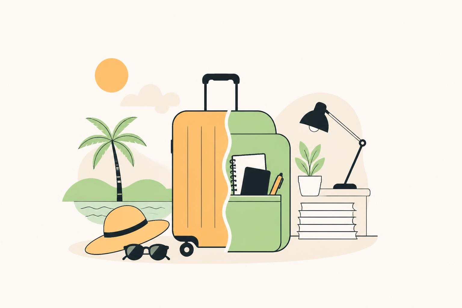 Illustration zum Beitrag: Post-Holiday-Syndrom – es gibt für alles einen Namen!
