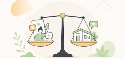 Illustration zum Beitrag: Social Media in der Pflege – Influencer oder kleine Seite für den Pflegedienst?