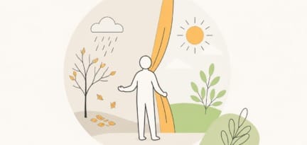 Illustration zum Beitrag: Hilfe, ein Herbstblues- was kann ich tun?
