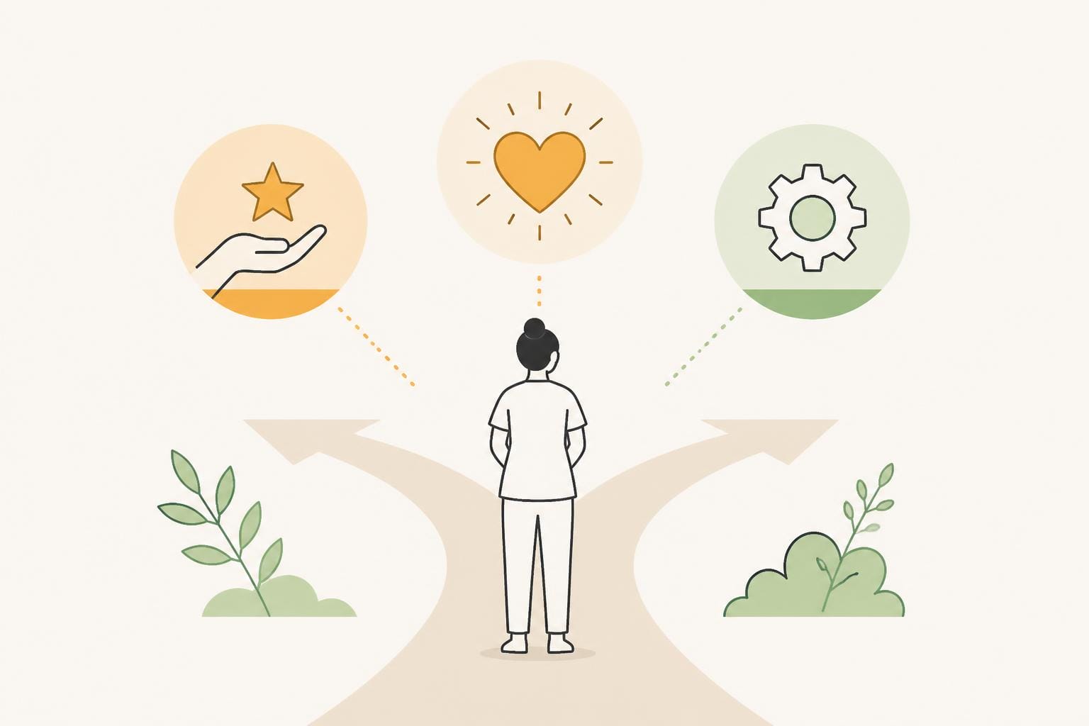 Illustration zum Beitrag: Pflege – Begabung, Berufung oder Routine?